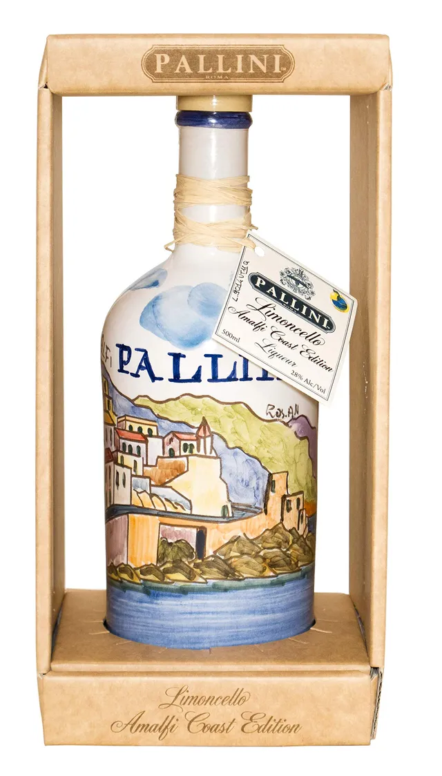 pallini-limoncello-50-cl-bottiglia-in-ceramica-dipinta-a-mano-limited-edition image 1