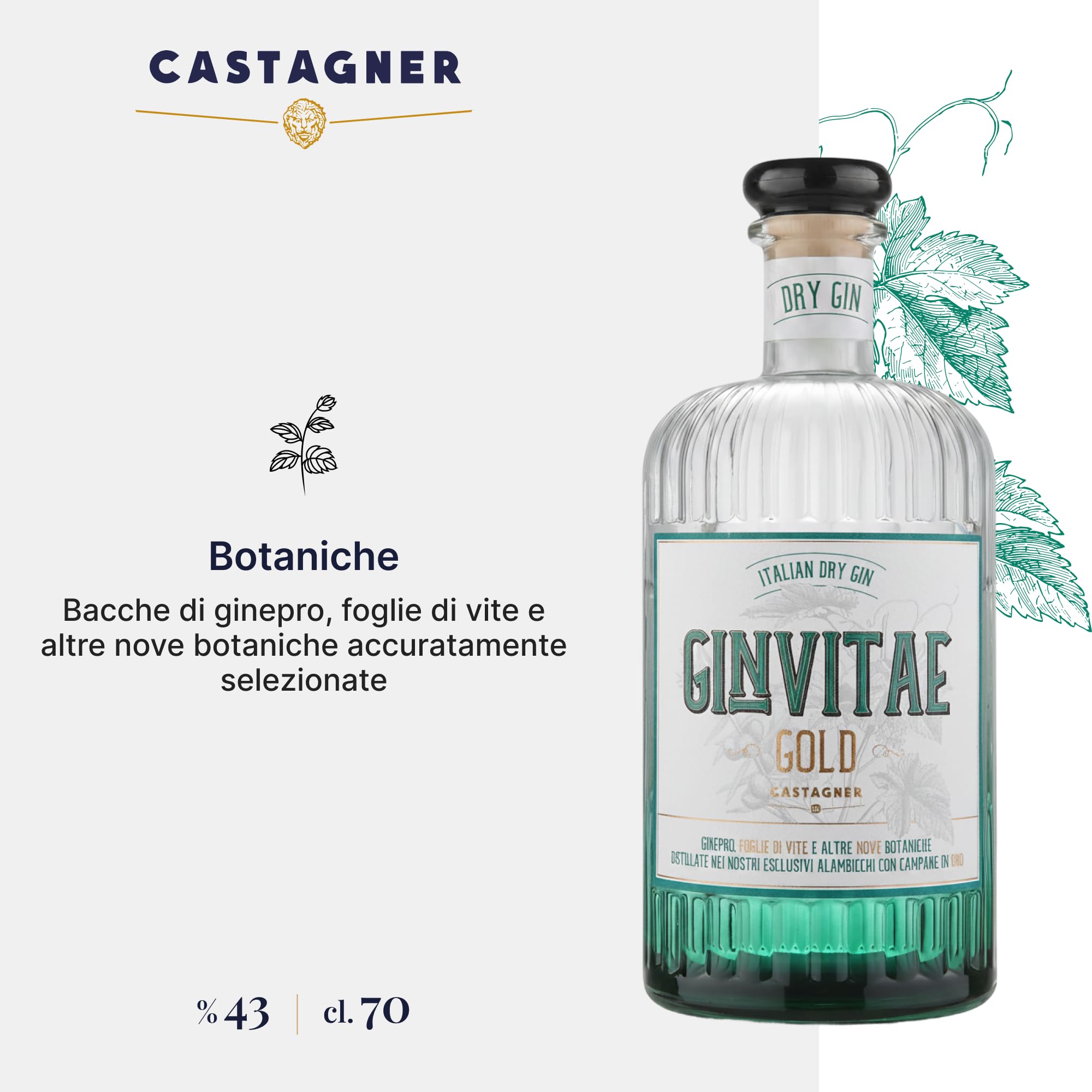 castagner-gin-vitae-gold-700-ml-43-con-2-bicchieri image 3