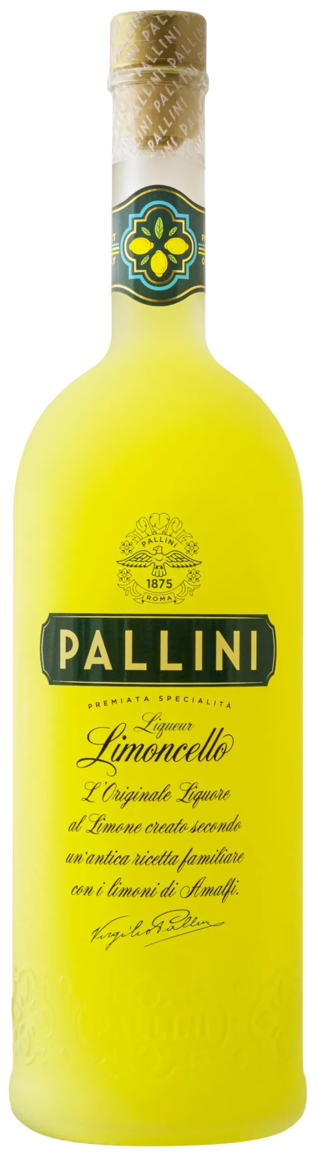 pallini-limoncello-1000-ml-liquore-al-limone-costa-d-amalfi-igp-26-abv image 1