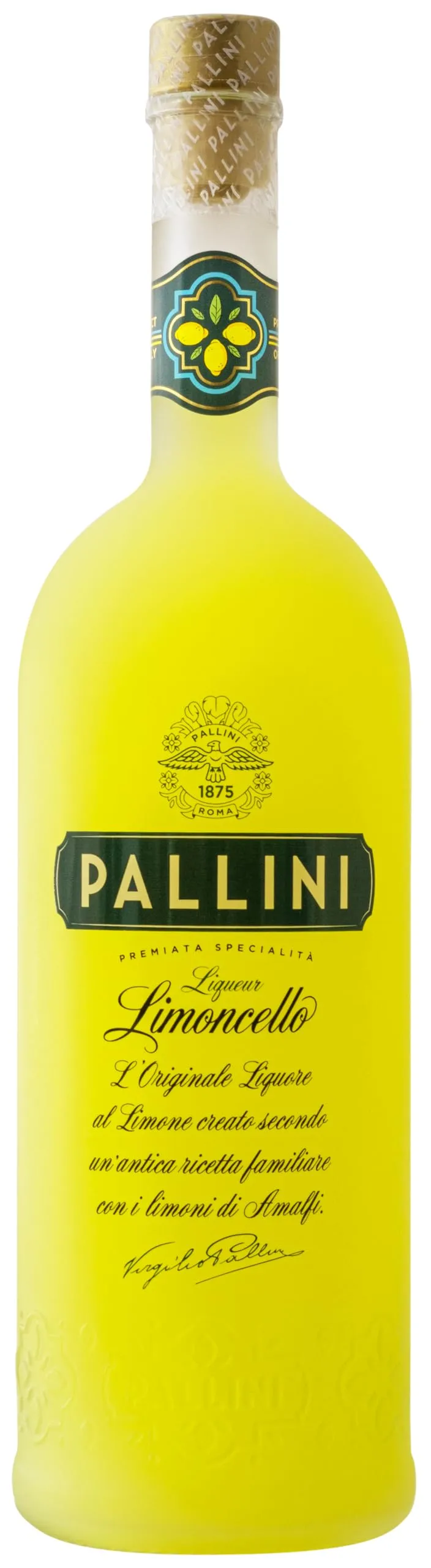 pallini-limoncello-1000-ml-liquore-al-limone-costa-d-amalfi-igp-26-abv image 1