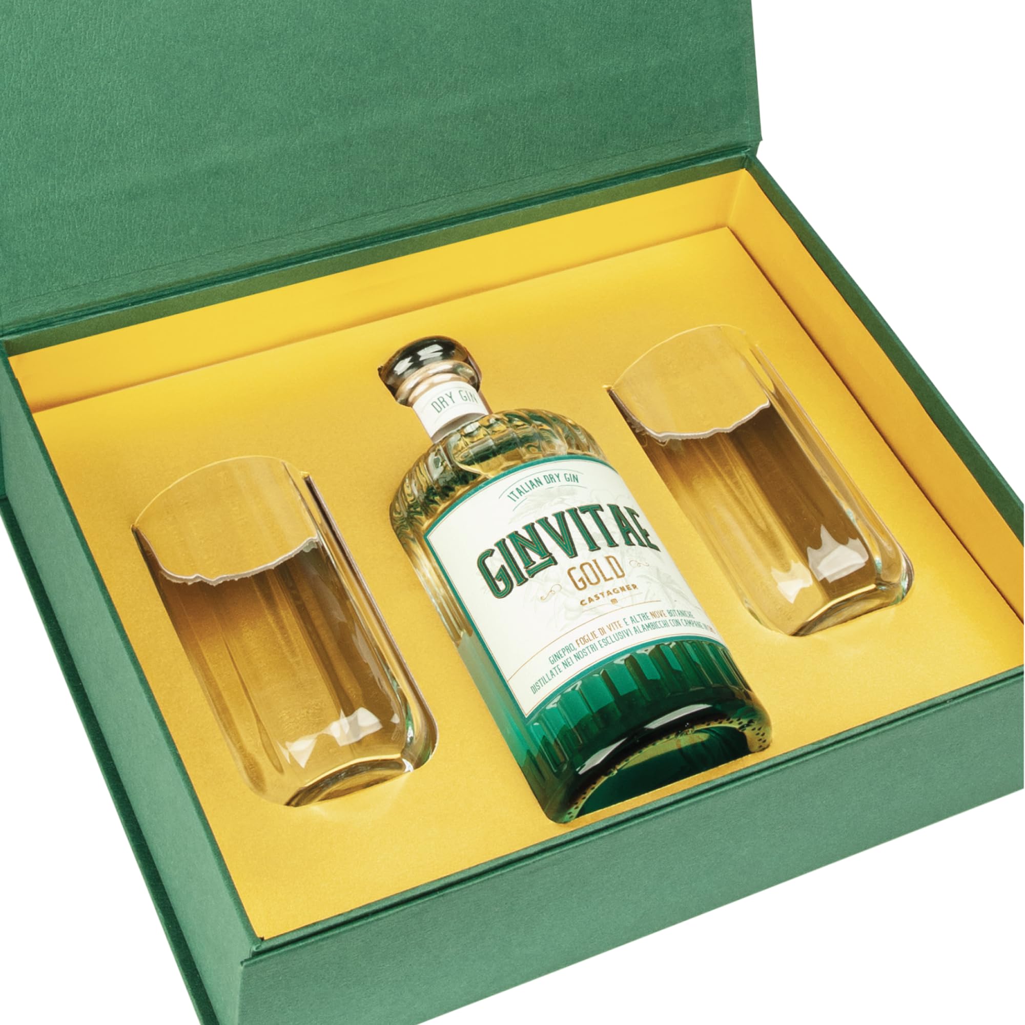castagner-gin-vitae-gold-700-ml-43-con-2-bicchieri image 2